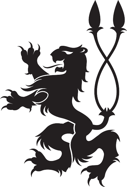 Coat, Lion, Arms, Royal, Strong - Coat Of Arms Lion Png (436x640), Png Download