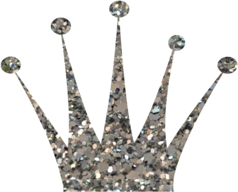 Glitter Crown Png - Gold Glitter Crown Png (640x517), Png Download