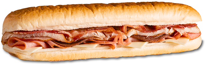 Menu & Nutrition For Our Sandwiches - Ham And Cheese Sandwich (757x280), Png Download