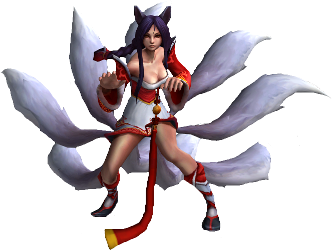 29, November 24, 2014 - Ahri League Of Legends In Game (694x534), Png Download