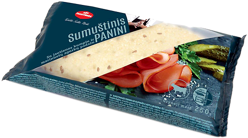 Sandwich Panini With Beef And Pickled Cucumbers Sauce - Panini (500x500), Png Download