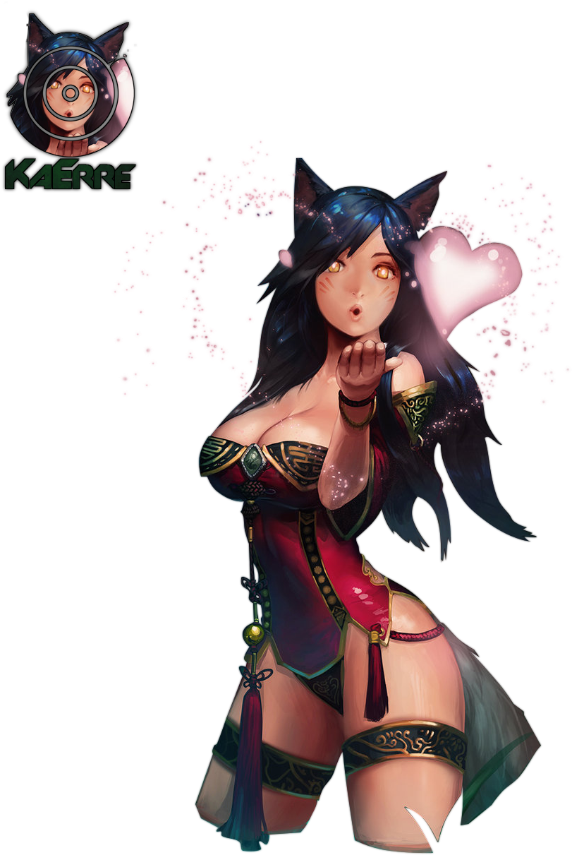 27183073 - >> - League Of Legends Ahri Render (900x1233), Png Download
