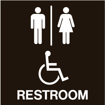 Mens Bathroom Sign Png - Family Accessible Restroom Sign (504x504), Png Download