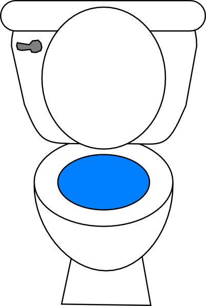 Clip Art At Clker Com Vector Online - Toilet Clip Art (402x597), Png Download