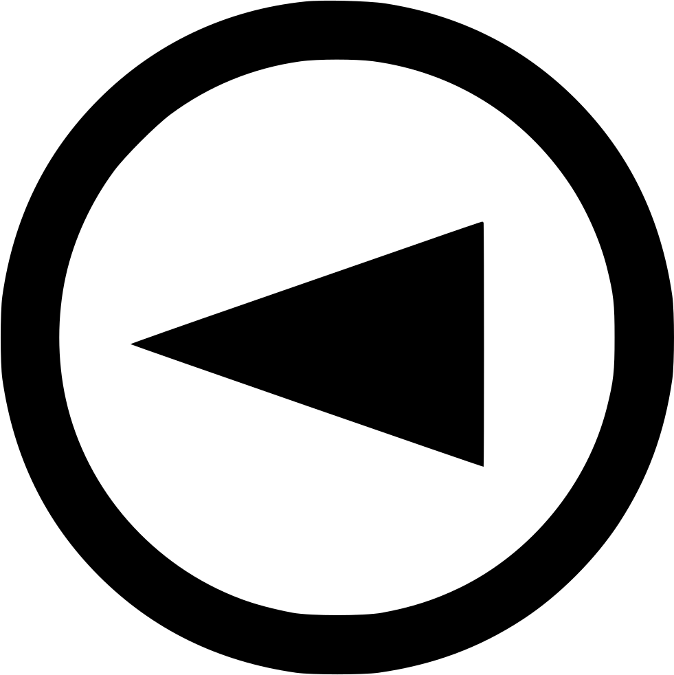 Point Arrow Back Left Abstract Design Comments - Back Icon Png (981x982), Png Download