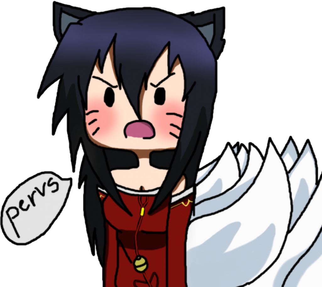 Ahri Chibi Chibigirl Cute Cutegirl Leagueoflegends - Ahri Pervs (1024x1024), Png Download