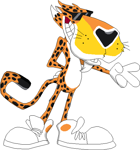 Chester Cheetah By Mollyketty On Deviantart Clip Free - Chester The Cheetah (505x543), Png Download