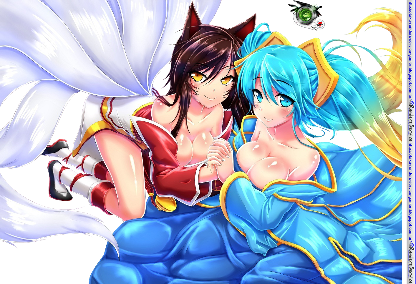 Anime Girl Magic - Sona Lol (1413x965), Png Download
