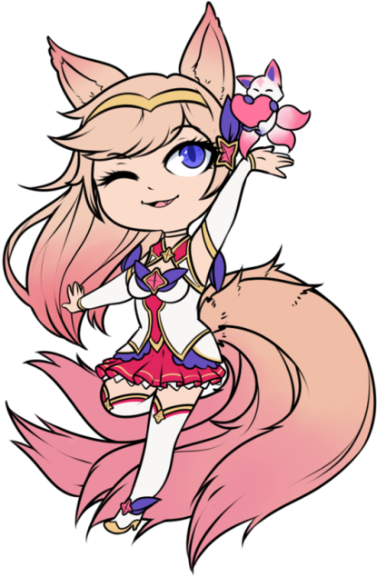 Star Guardian Ahri, League Of Legends - Cosplay (500x649), Png Download
