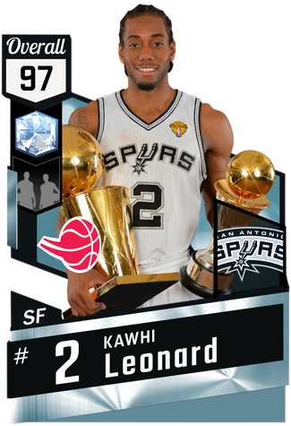 '14 Kawhi Leonard Diamond Card - Kawhi Leonard Diamond Card (325x475), Png Download