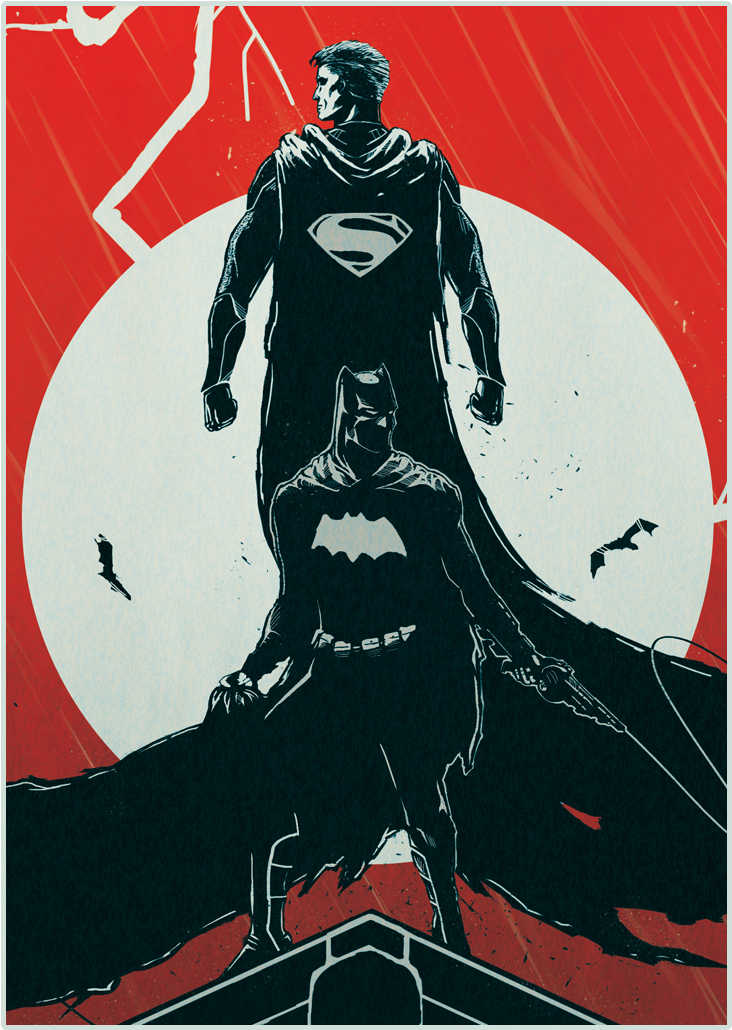 Superman, Dawn Of Justice - Batman (800x1133), Png Download