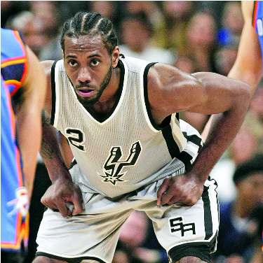 Kawhi Leonard - San Antonio (667x375), Png Download