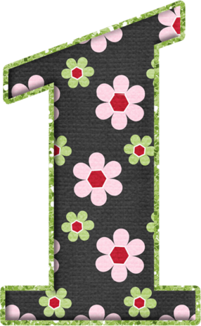 Numeros De Florecitas Rosas De Eduarda Cavalcanti - Alfabeto De Florecitas Rosas De Eduarda Cavalcanti (286x462), Png Download