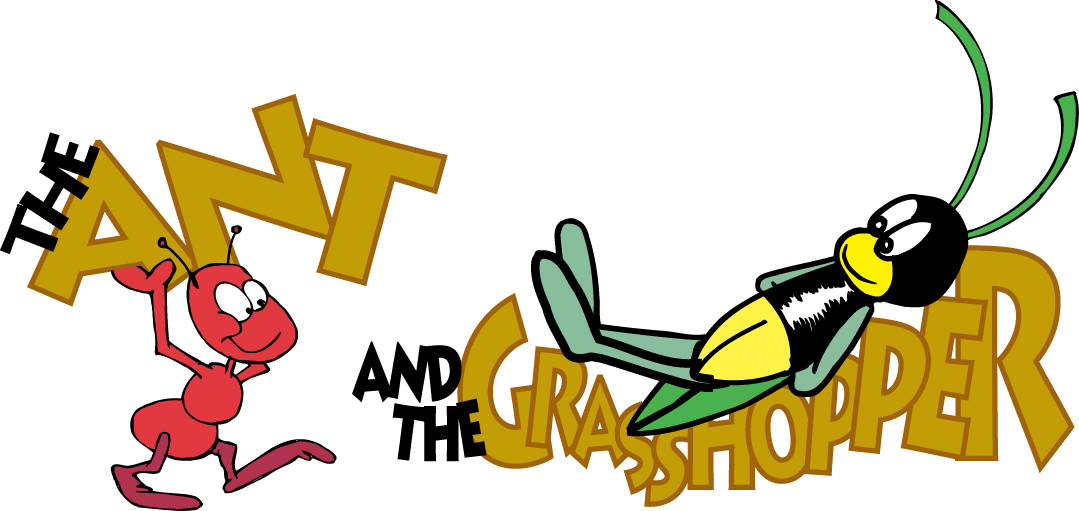 The Ant And The Grasshopper - Ants And The Grasshopper (1079x511), Png Download