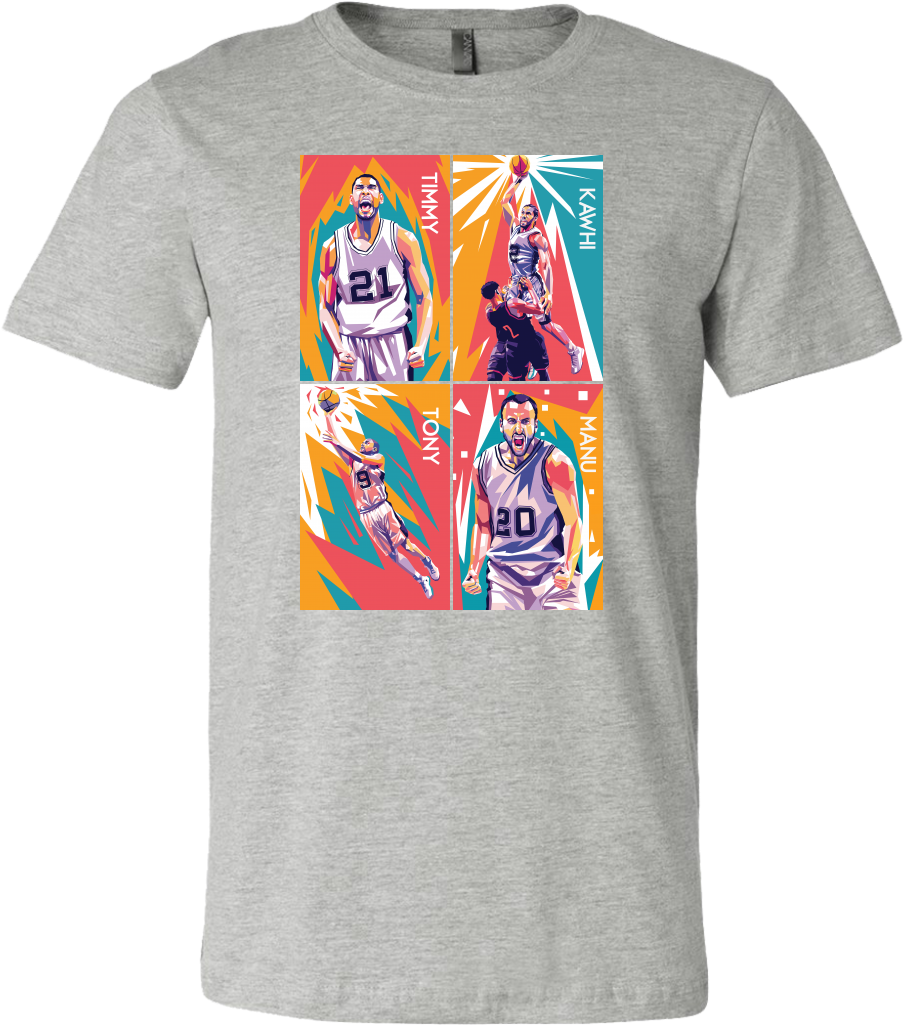 Combined Spurs Pop Art T-shirt - Jeep T-shirt-4x4 Jeep T-shirt-4 Door-off Road T-shirt, (1024x1024), Png Download