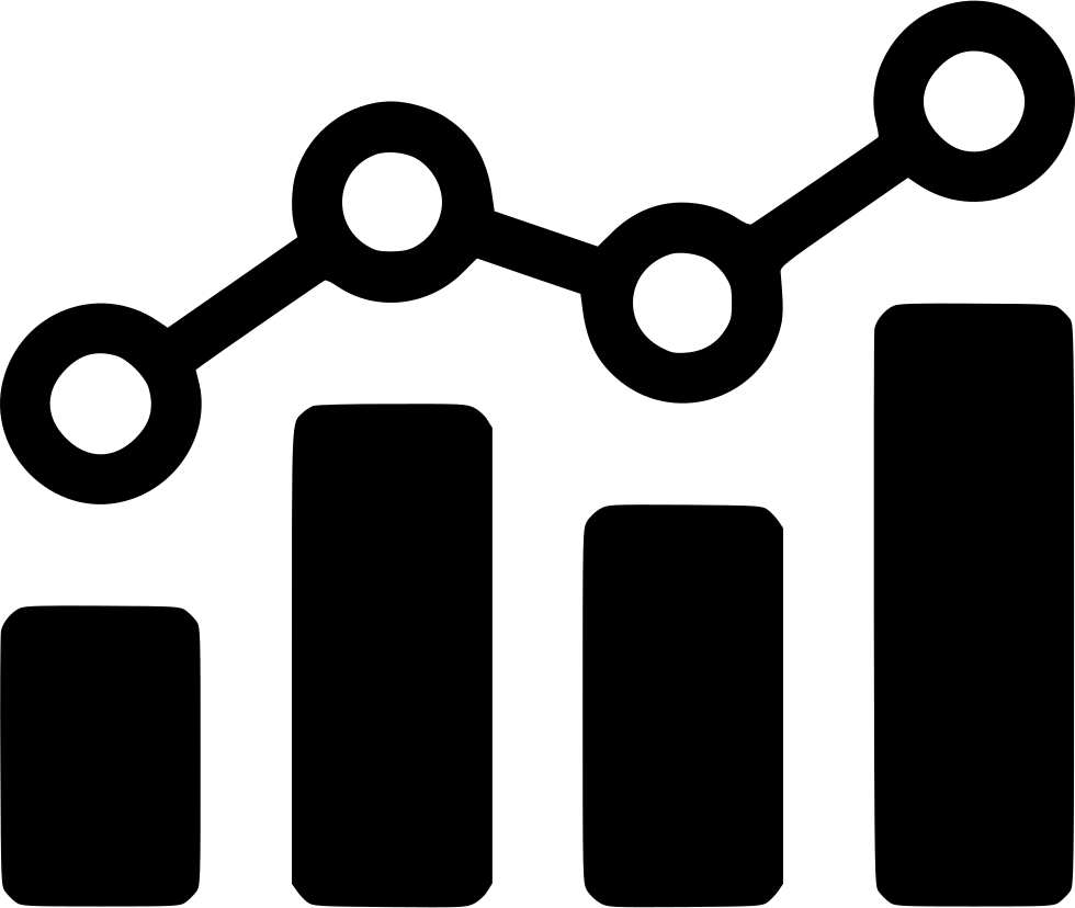 Analytics Comments - Black And White Graph (980x828), Png Download