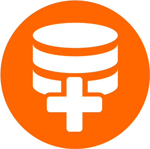 Database Analytics Icon - Data Icon Png Blue (500x500), Png Download