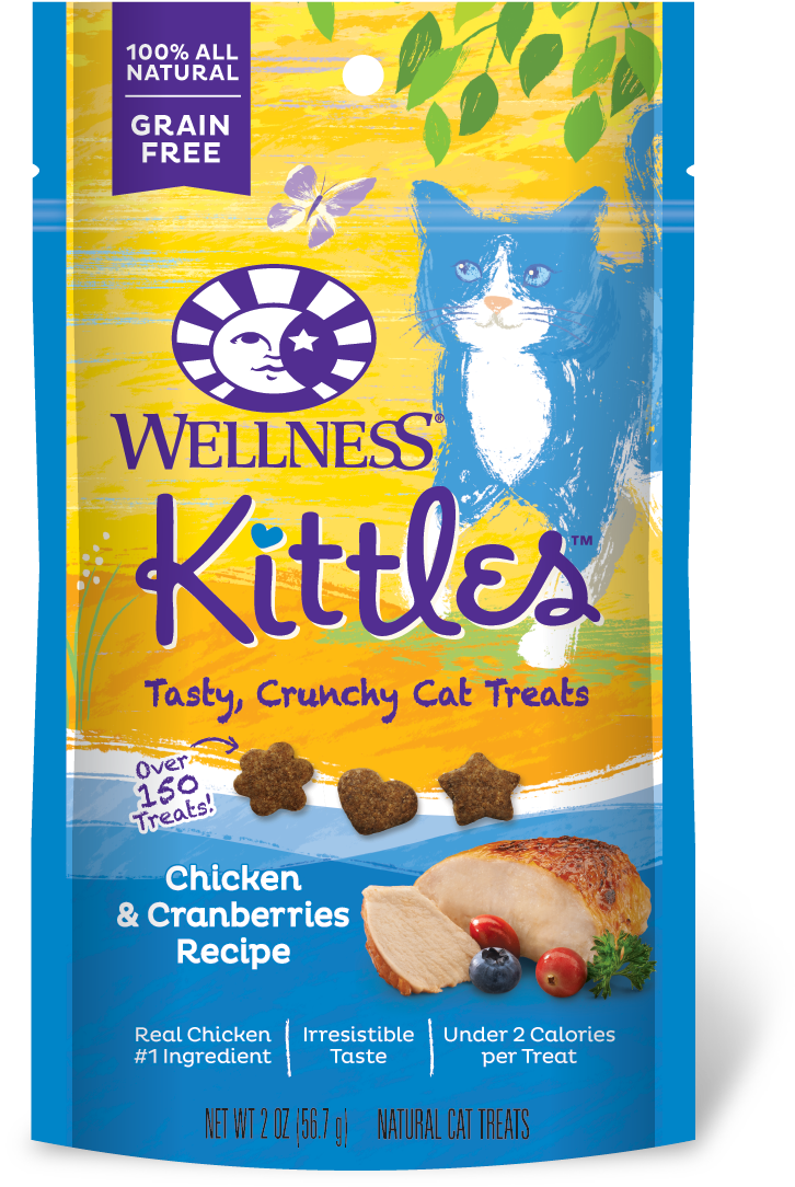Chicken & Cranberry - Wellness Kittles Crunchy Natural Grain Free Cat Treats, (2000x2000), Png Download