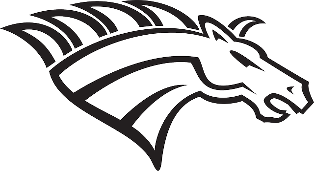 Horse Head 43037 - Broncos Logo Svg (640x350), Png Download