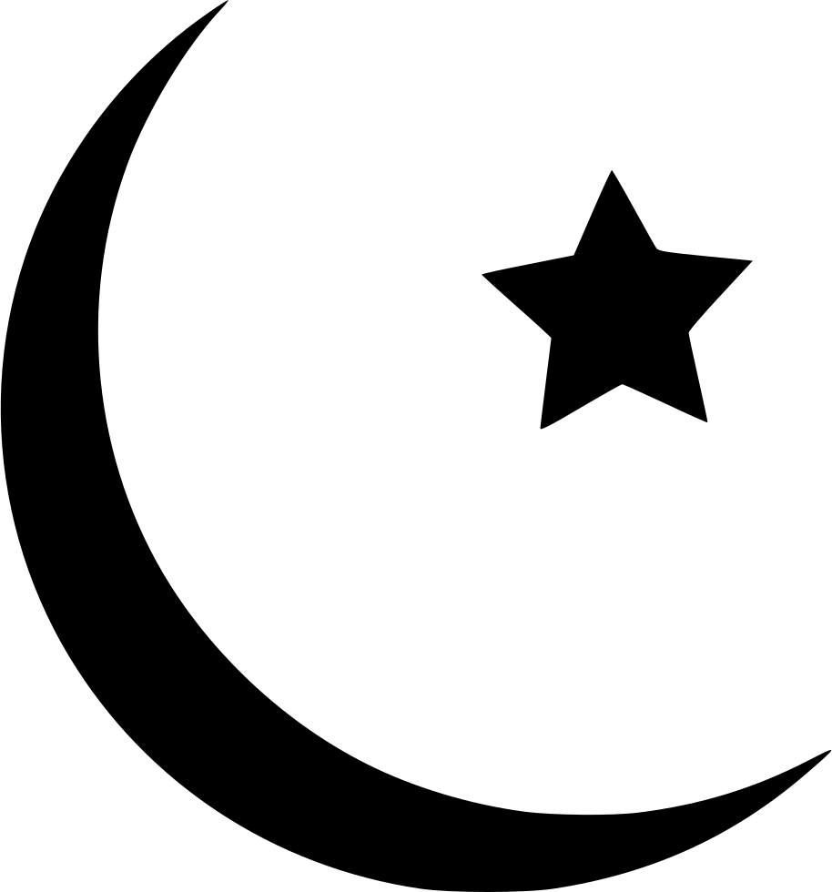 Moon Star Svg Png Icon Free Download - Muslim Icon (914x980), Png Download