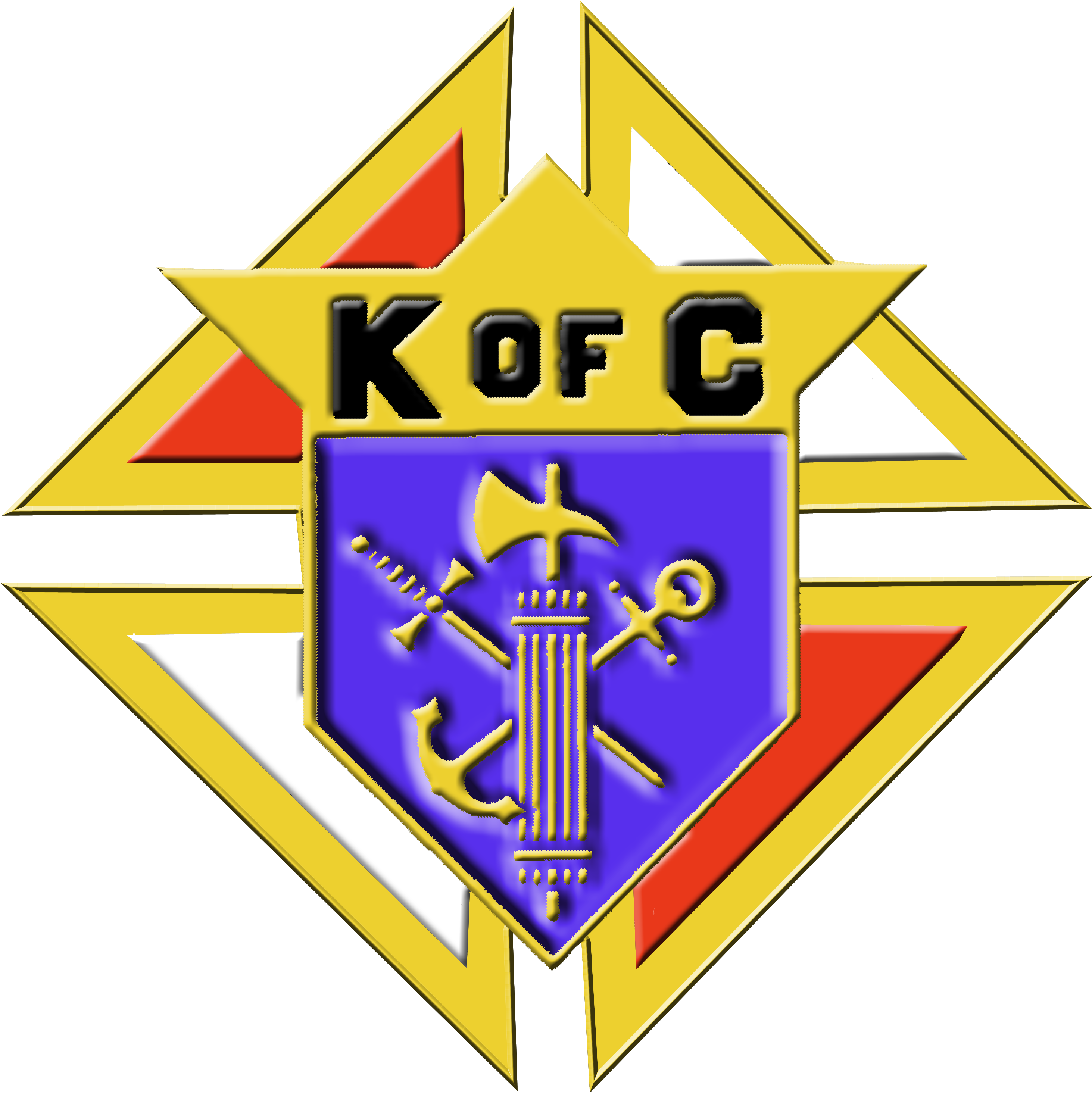 3d Emblem - Knights Of Columbus (3051x3040), Png Download