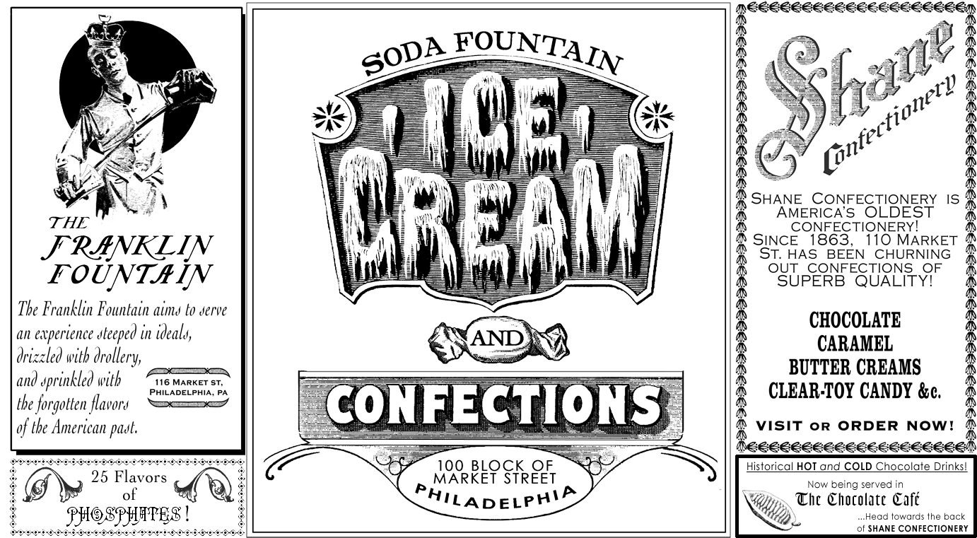 The Franklin Fountain & Shane Confectionery (1396x777), Png Download