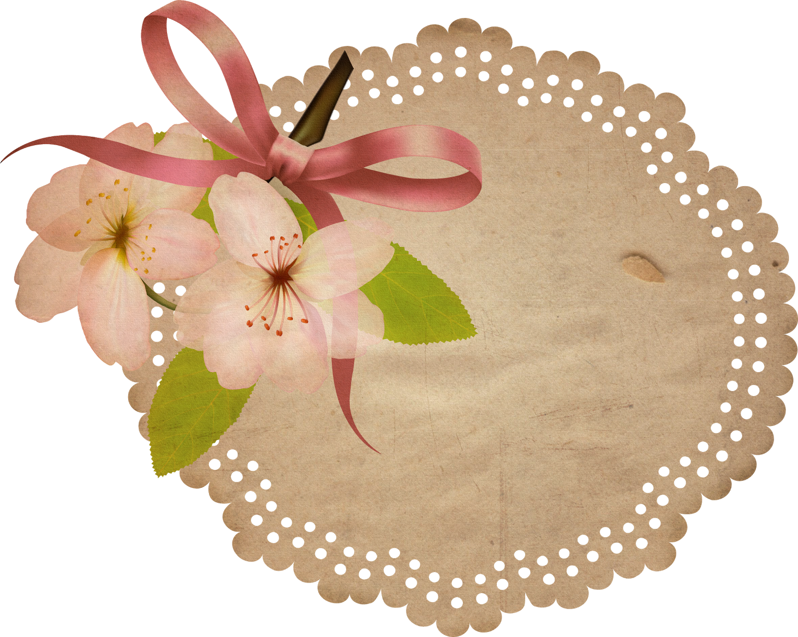 An Old Stained Vintage Tag In Png Format - Lily (1600x1277), Png Download