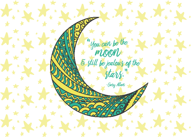 16oz Covo Thermal Insulated Drinkware Tumbler With - Moon (697x462), Png Download