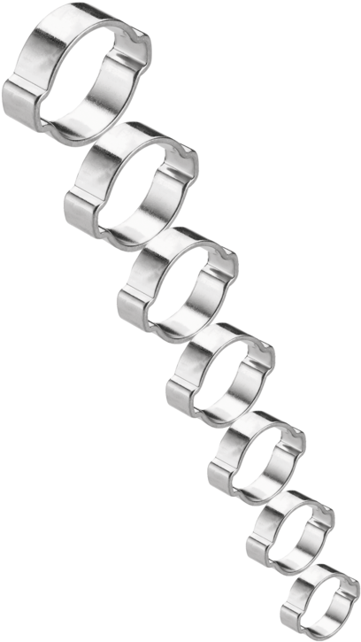 Treated Steel Double Ear Clamp - Necklace (800x800), Png Download