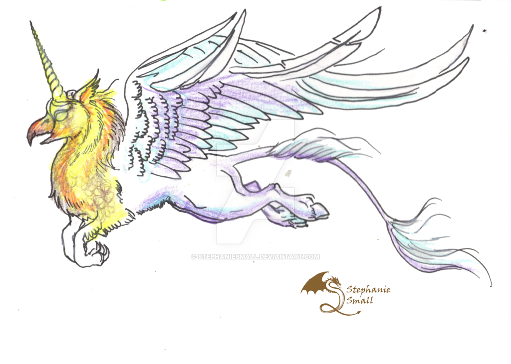 Vector Transparent Unicorn Griffon Hippogriff Gryphon - Hippogriff Griffon Gryphon (1024x731), Png Download