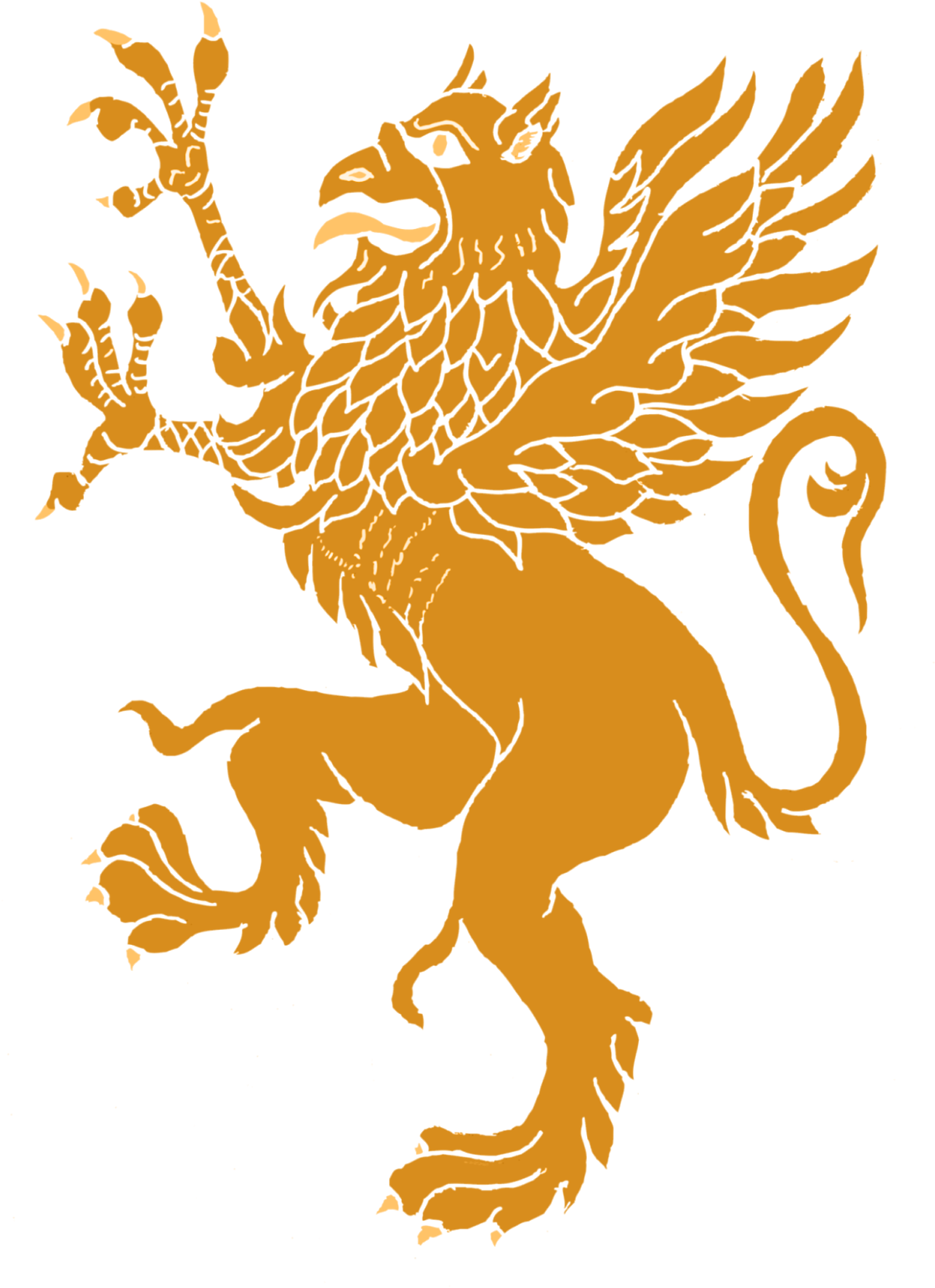 Griffin - Gold Griffin Png (1141x1600), Png Download