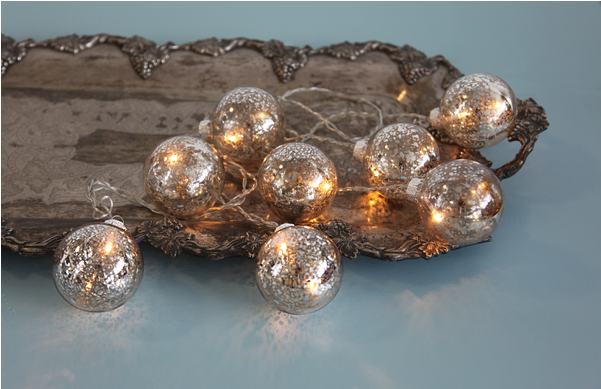 Light Chain Argent - Argent Ljusslinga Led - Star Trading (600x600), Png Download