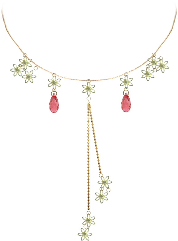 Gold - Necklace (648x889), Png Download