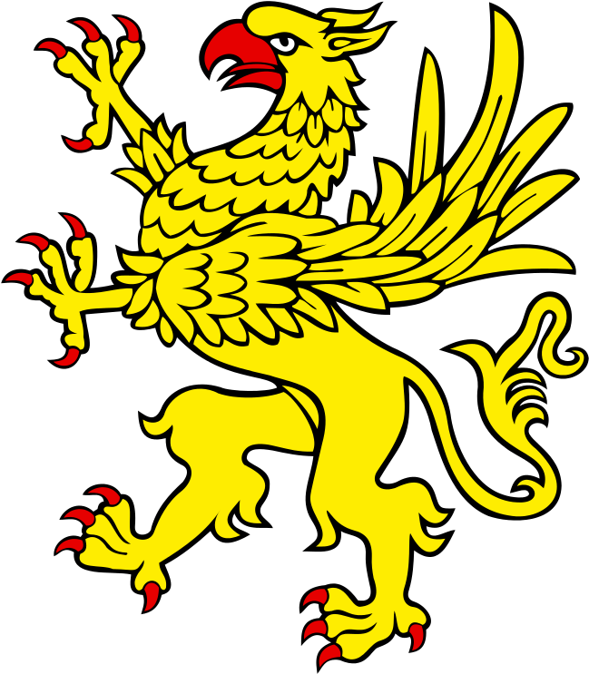 File - Heraldic Figures - Griffin - Svg - Heraldic Griffin (650x750), Png Download