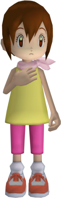 Hikari "kari" Kamiya - Digimon Masters Online Kari (300x639), Png Download