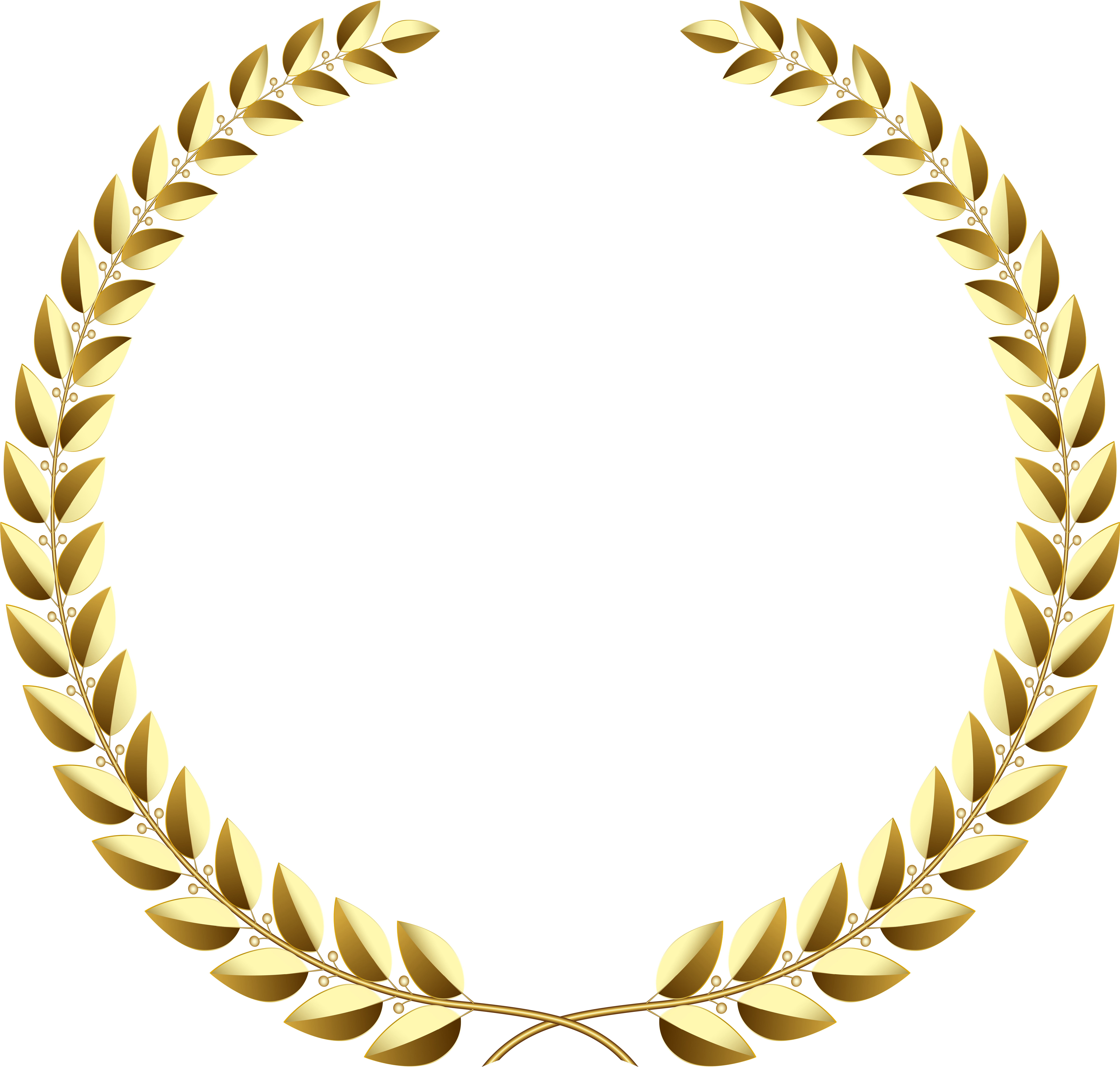 Gold Wreath Png (8000x7620), Png Download