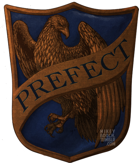 Ravenclaw Prefect Badge (472x627), Png Download