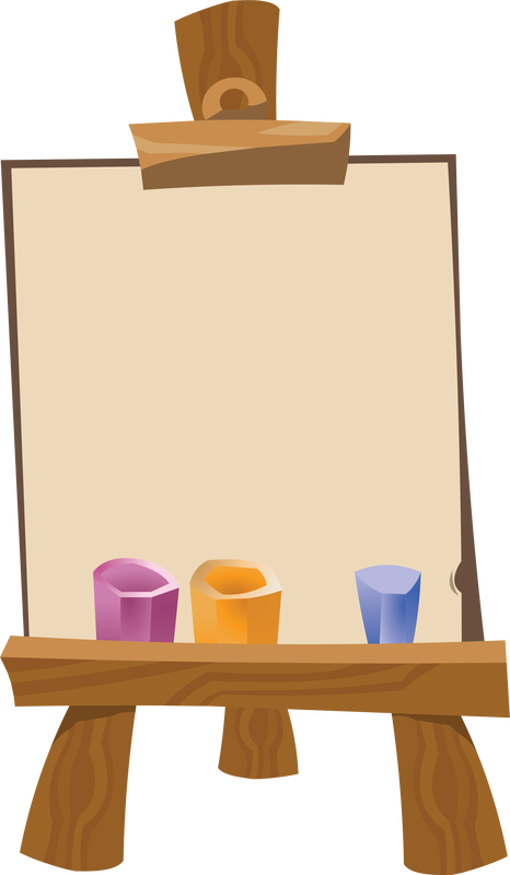Art Easel - Easel Clipart (466x800), Png Download