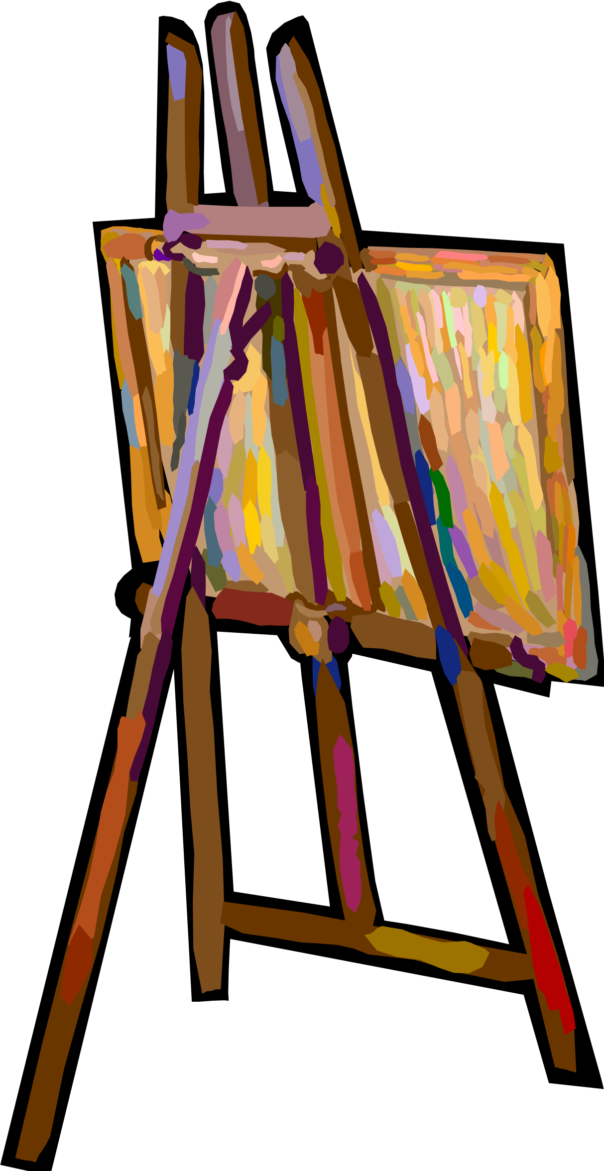Download Transparent Artist Easel Clipart Easel In Art Gallery PNG