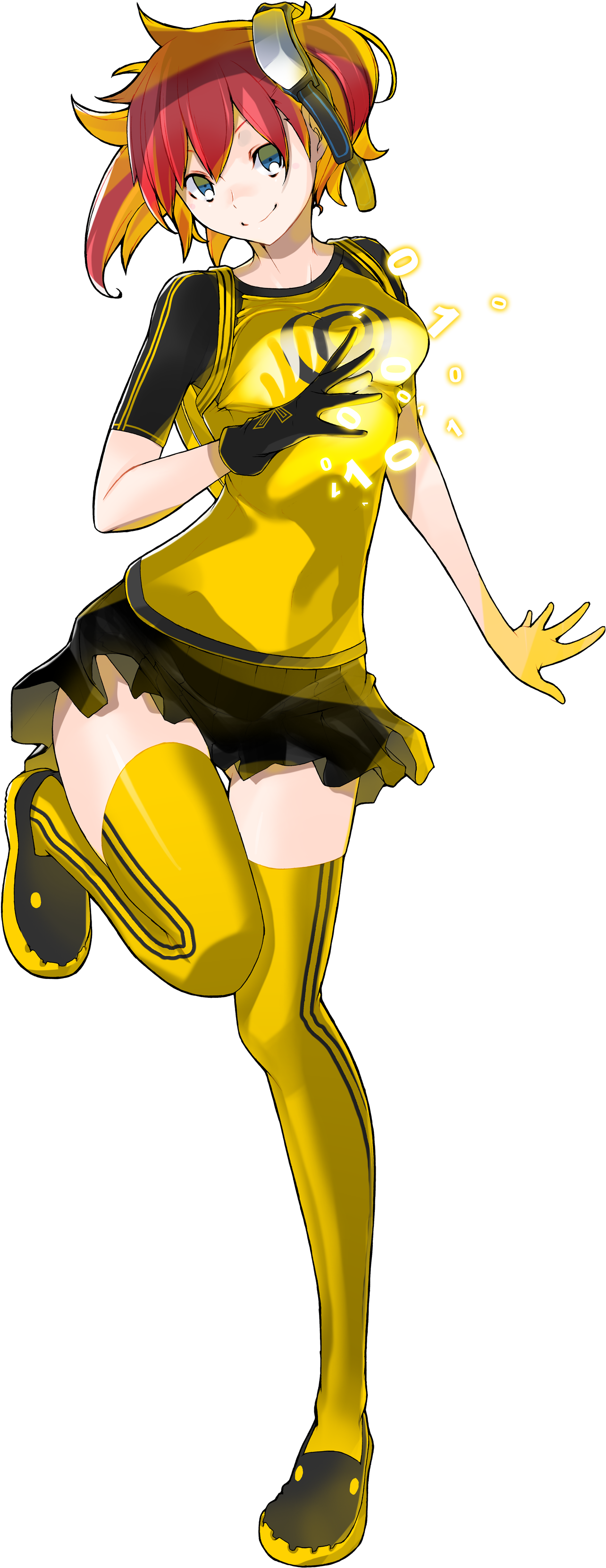 Anyone Else Find The Characters In This Game To Be - Digimon Cyber Sleuth Female Protagonist (1500x3428), Png Download