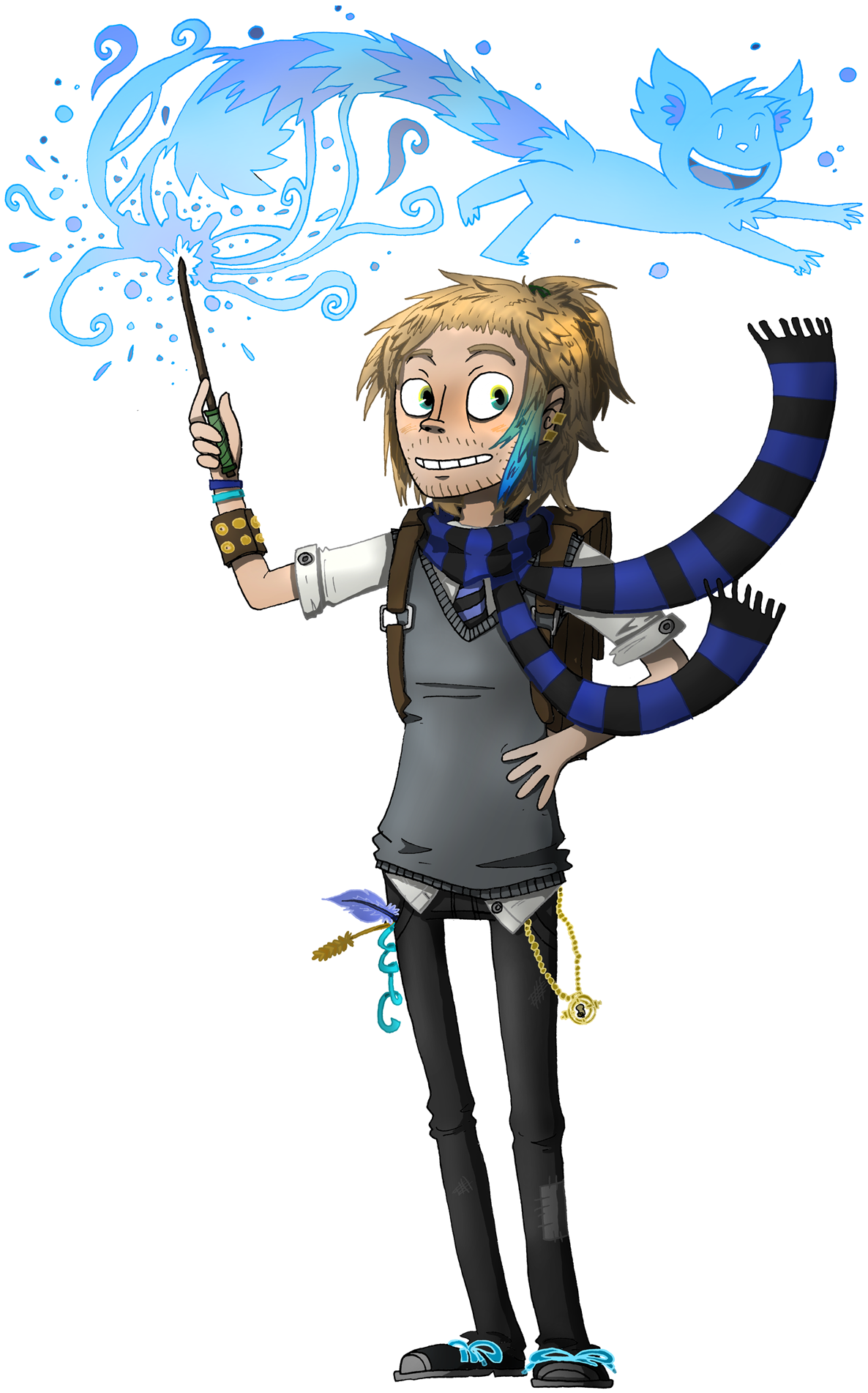 Log In To Report Abuse - Ravenclaw Student Boy Anime (1300x1926), Png Download