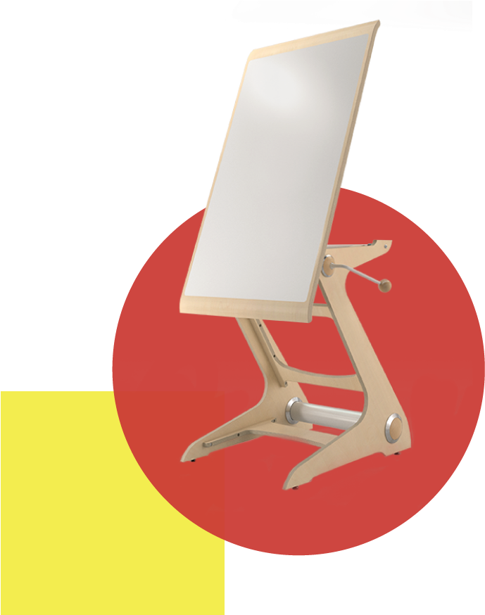Easel Shapes Solo - Easel (744x902), Png Download