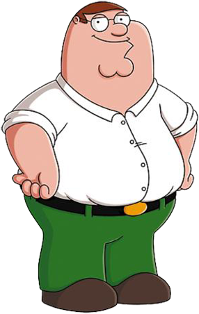 Peter Griffin - Family Guy Main Character (335x500), Png Download