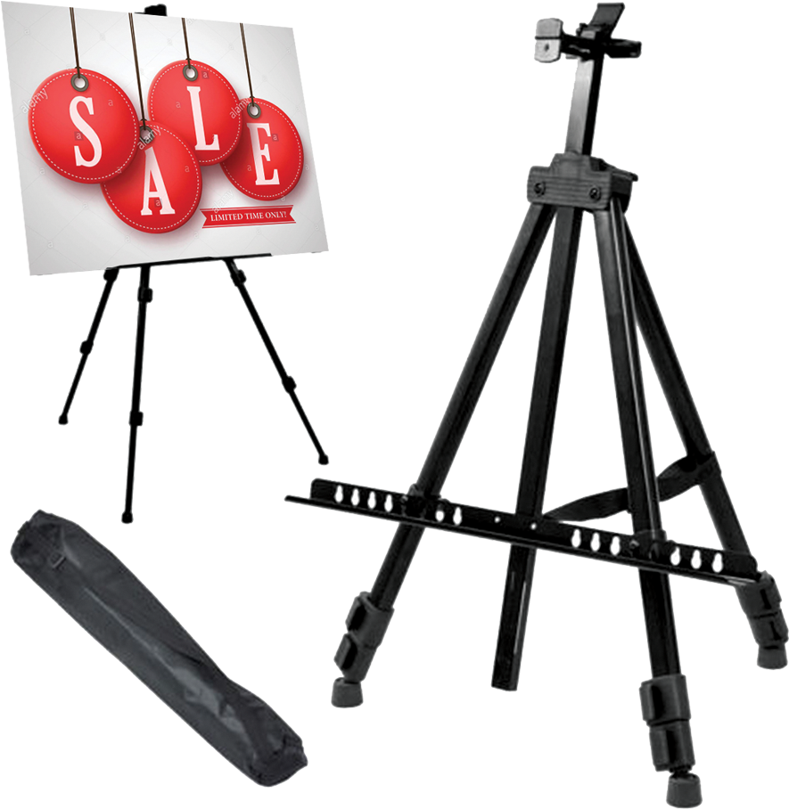 Easel Stand - Yosoo Artist Field Studio Painting Easel Tripod Display (1063x1181), Png Download