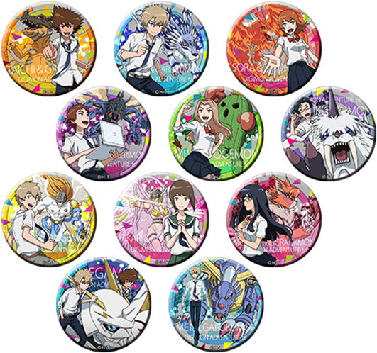 Digimon Adventure Tri Limited Base Part 4 Goods Large - Digimon Adventure Tri Badge (550x517), Png Download