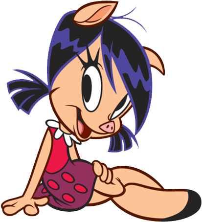 Petunia - Looney Tunes Show Petunia Pig (496x479), Png Download