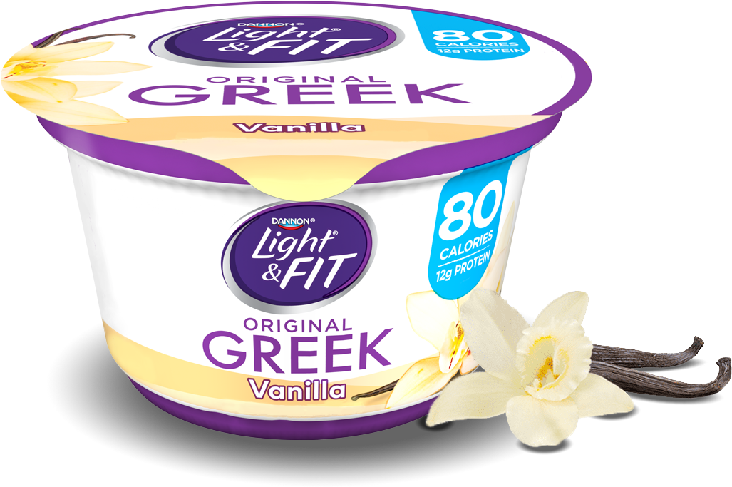 Vanilla Greek Yogurt - Dannon Light & Fit Greek Nonfat Yogurt, Toasted (1140x810), Png Download