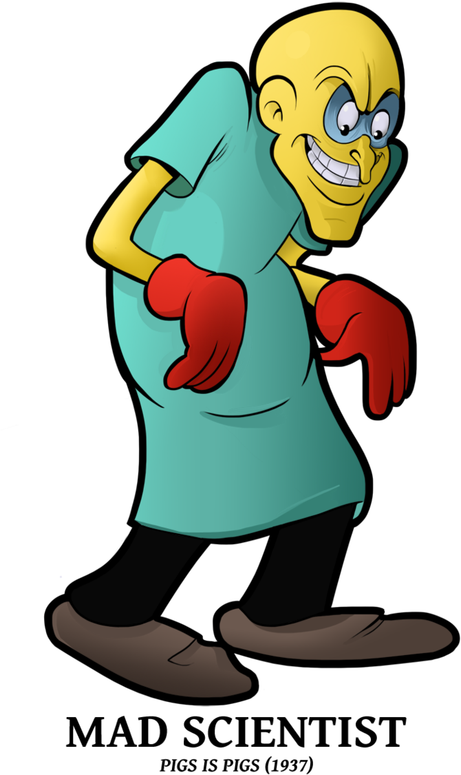 Mad Scientist Boscoloandrea On Deviantart Looney Tunes - Looney Tunes Mad Scientist (696x1149), Png Download