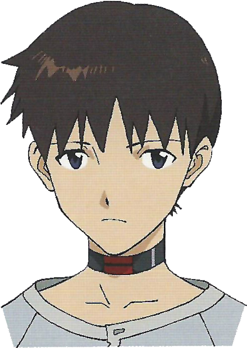 Shinji With Dss Choker - Shinji Ikari Choker (548x718), Png Download