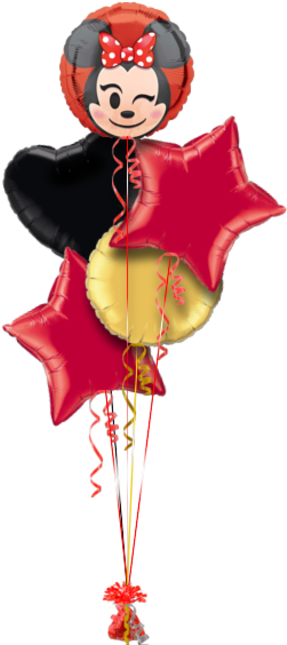 Minnie Mouse Emoji Birthday Balloon - Happy Birthday Sister Balloon (286x686), Png Download